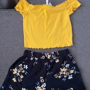 Soft shorts and shirt